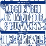 Jersey Soccer Curve White Lines Uniform Custom Sublimation Royal Jersey Soccer Curve White Lines Uniform Custom Sublimation Royal