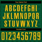 Green Jersey Geometric Gold-Kelly Shapes Sublimation Soccer Green Uniform Custom Green Jersey Geometric Gold-Kelly Shapes Sublimation Soccer Green Uniform Custom