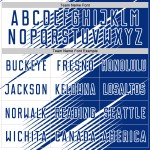 Custom Royal Soccer Line Jersey Uniform Sublimation White