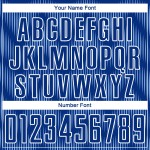 Jersey Custom Royal Light Line Blue-White Uniform Sublimation Soccer