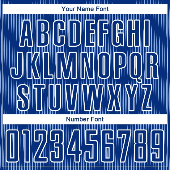 Jersey Custom Royal Light Line Blue-White Uniform Sublimation Soccer