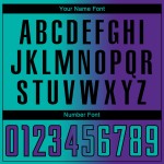 Uniform Purple Gradient Custom Soccer Aqua-Black Sublimation Jersey Fashion Uniform Purple Gradient Custom Soccer Aqua-Black Sublimation Jersey Fashion