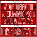 Abstract Sublimation Uniform Red Jersey Soccer Custom Black-White Fluid Abstract Sublimation Uniform Red Jersey Soccer Custom Black-White Fluid