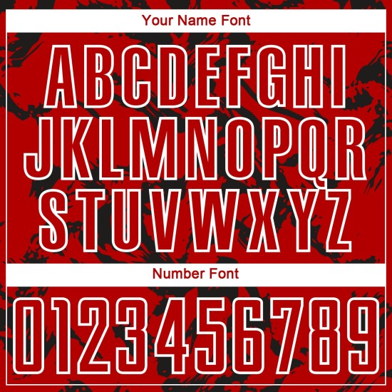 Abstract Sublimation Uniform Red Jersey Soccer Custom Black-White Fluid Abstract Sublimation Uniform Red Jersey Soccer Custom Black-White Fluid