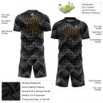 Sublimation Gold Jersey Uniform Black Custom Soccer Black-Old Sublimation Gold Jersey Uniform Black Custom Soccer Black-Old