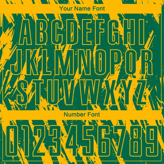 Soccer Sublimation Jersey Custom Uniform Kelly Gold Green