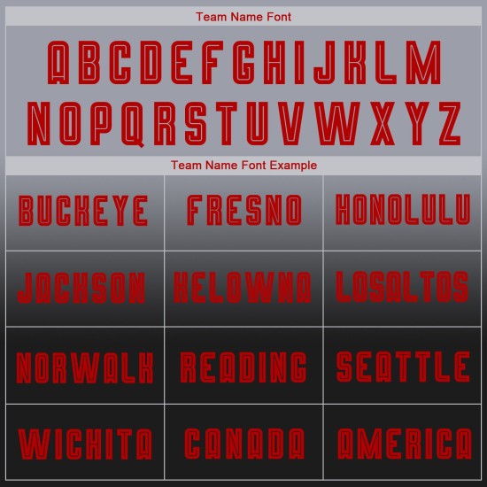 Soccer Jersey Long Gray Fade Custom Red-Black Fashion Sleeve Uniform Sublimation Soccer Jersey Long Gray Fade Custom Red-Black Fashion Sleeve Uniform Sublimation