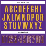 Soccer Uniform Split Sublimation Custom Fashion Jersey White Purple-Gold