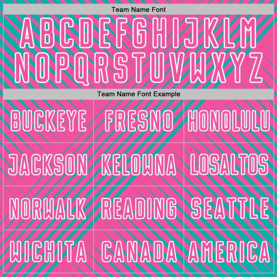 Pink-White Soccer Line Jersey Uniform Sublimation Custom Aqua Pink-White Soccer Line Jersey Uniform Sublimation Custom Aqua