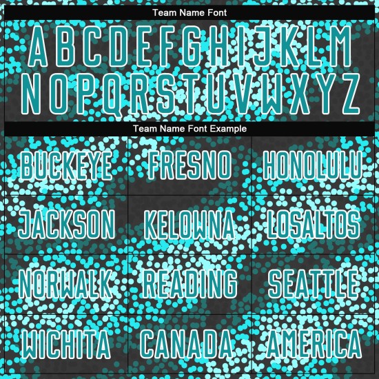 Sublimation Custom Teal-Black Soccer Teal Uniform Jersey