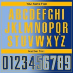 Light Blue-Gold Sublimation Jersey Royal Custom Soccer Uniform Gradient Fashion