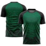 Green Soccer Uniform Black Kelly Jersey Sublimation Custom Green Soccer Uniform Black Kelly Jersey Sublimation Custom