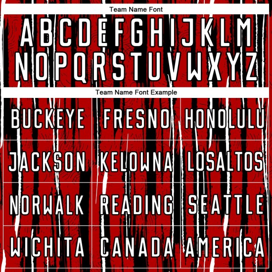 Custom White-Black Red Sublimation Pinstripe Soccer Uniform Jersey Custom White-Black Red Sublimation Pinstripe Soccer Uniform Jersey