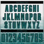 Custom Gradient Uniform Line Soccer White Sublimation Jersey Teal-Black Custom Gradient Uniform Line Soccer White Sublimation Jersey Teal-Black