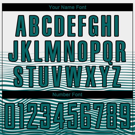 Custom Gradient Uniform Line Soccer White Sublimation Jersey Teal-Black Custom Gradient Uniform Line Soccer White Sublimation Jersey Teal-Black