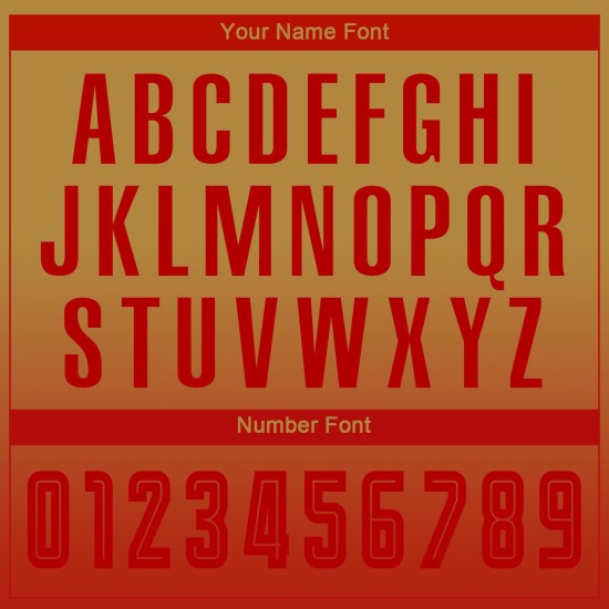 Soccer Jersey Old Sleeve Uniform Fashion Sublimation Fade Red Gold Custom Long