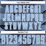 Sublimation Uniform Jersey Light Custom Soccer Blue Black-White Line Sublimation Uniform Jersey Light Custom Soccer Blue Black-White Line