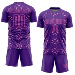 Jersey Custom Soccer Sublimation Pattern Pink Purple Uniform Damask Jersey Custom Soccer Sublimation Pattern Pink Purple Uniform Damask