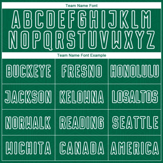 Green Custom Uniform Jersey Sublimation Kelly White Geometric Soccer Shape