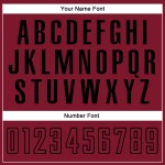 Custom Crimson-Black Fashion Jersey Uniform Soccer Sublimation Split White Custom Crimson-Black Fashion Jersey Uniform Soccer Sublimation Split White