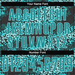 Sublimation Custom Teal-Black Soccer Teal Uniform Jersey