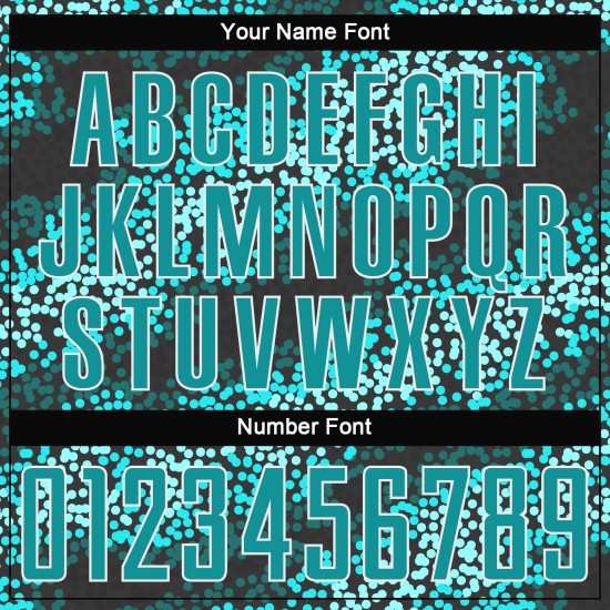 Sublimation Custom Teal-Black Soccer Teal Uniform Jersey