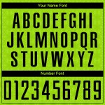 Soccer Sublimation Custom Jersey Geometric Green Black Shapes Uniform Neon