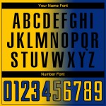 Jersey Fashion Soccer Sublimation Custom Royal Gradient Yellow-Black Uniform Jersey Fashion Soccer Sublimation Custom Royal Gradient Yellow-Black Uniform