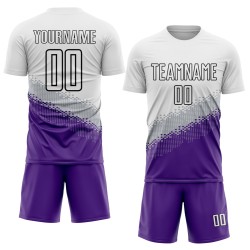 Shape Jersey Uniform White Geometric Gray Gradient Custom Purple-Black Soccer Sublimation Shape Jersey Uniform White Geometric Gray Gradient Custom Purple-Black Soccer Sublimation