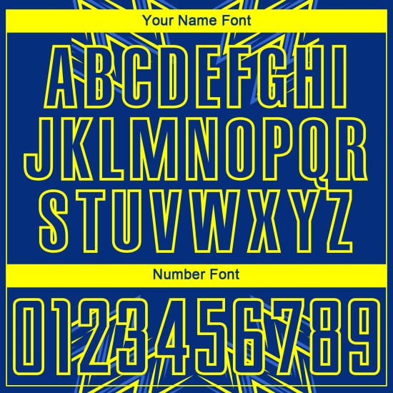 Uniform Soccer Royal Shapes Sublimation Geometric Neon Yellow Custom Jersey Uniform Soccer Royal Shapes Sublimation Geometric Neon Yellow Custom Jersey