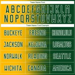 Soccer Gradient Jersey Uniform Gold-White Sublimation Line Green Custom Soccer Gradient Jersey Uniform Gold-White Sublimation Line Green Custom