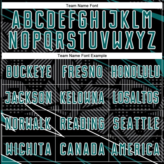 Lines Teal-White Black Sublimation Soccer Custom Jersey Uniform Sports