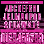 Black Deep Jersey Custom Uniform Sublimation Soccer Gradient Line Pink-White