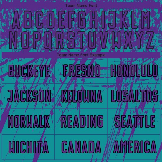 Jersey Custom Teal Sublimation Uniform Purple-Black Soccer