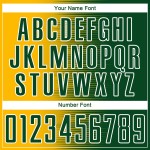 Soccer Gradient Jersey Uniform Gold-White Sublimation Line Green Custom Soccer Gradient Jersey Uniform Gold-White Sublimation Line Green Custom