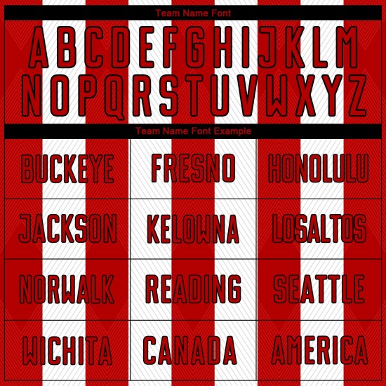 Soccer Red-Black Uniform White Sublimation Line Custom Jersey