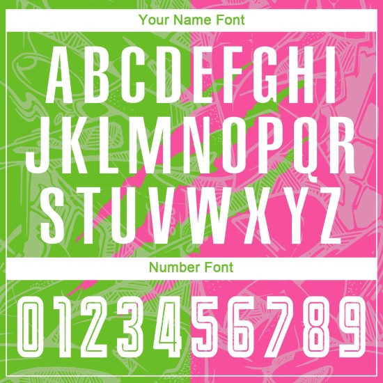 Soccer Aurora Graffiti Jersey Uniform Pattern Scratch Custom Green-Pink Sublimation
