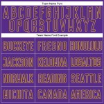 Soccer Uniform Split Sublimation Custom Fashion Jersey White Purple-Gold