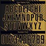 Soccer Gold Old Line Uniform Jersey Black Custom Sublimation Soccer Gold Old Line Uniform Jersey Black Custom Sublimation